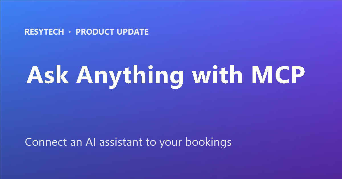 Ask Your Booking System Anything: Connect an AI Assistant with MCP